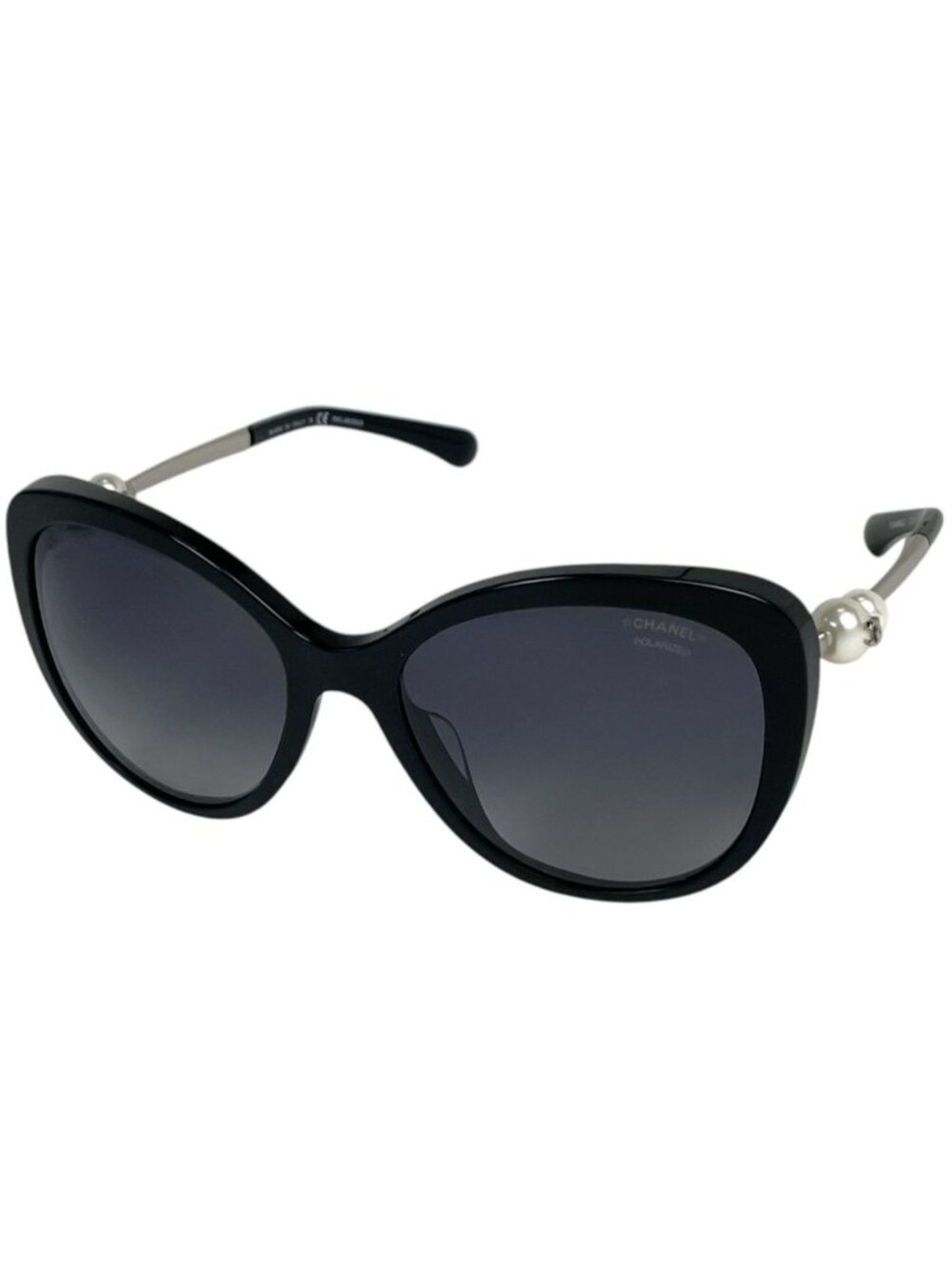 Chanel Sunglasses CC Logo Eyewear Gradient Acetate Faux Pearl Black